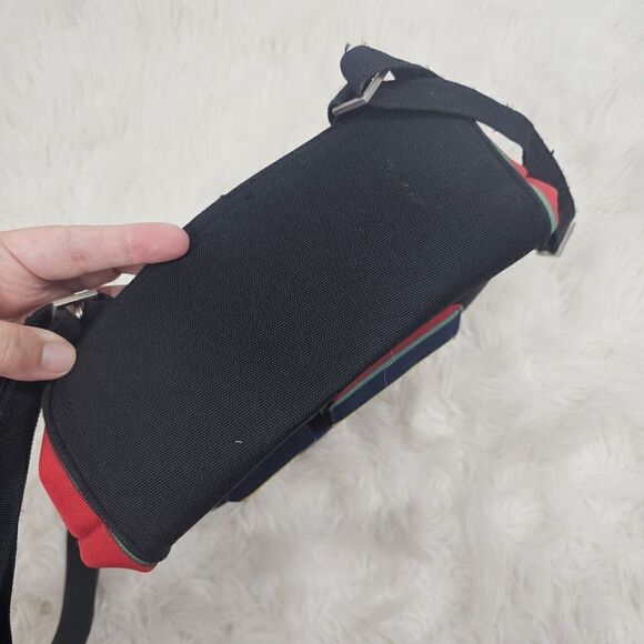 Vintage Kate Spade Striped Bucket Bag Backpack Sling - Picture 7 of 8